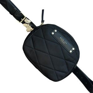 Radley London Charleston Quilted Nylon Belt Bag Waist Fanny Pack in Black